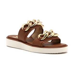 Michael Kors Skórzane klapki SCARLETT - Klapki i japonki damskie - miniaturka - grafika 1