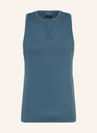 Koszulki i topy damskie - X-Bionic Top Do Biegania Xceed blau - miniaturka - grafika 1
