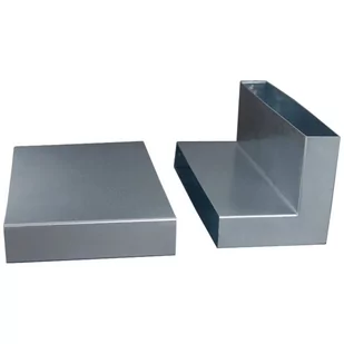 Kratki.pl Przejście z dolotu 90° kanał dolot kominek - Akcesoria grzewcze - miniaturka - grafika 1