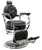 Fotele fryzjerskie - Fotel barberski fryzjerski do salonu Black Pearl - miniaturka - grafika 1