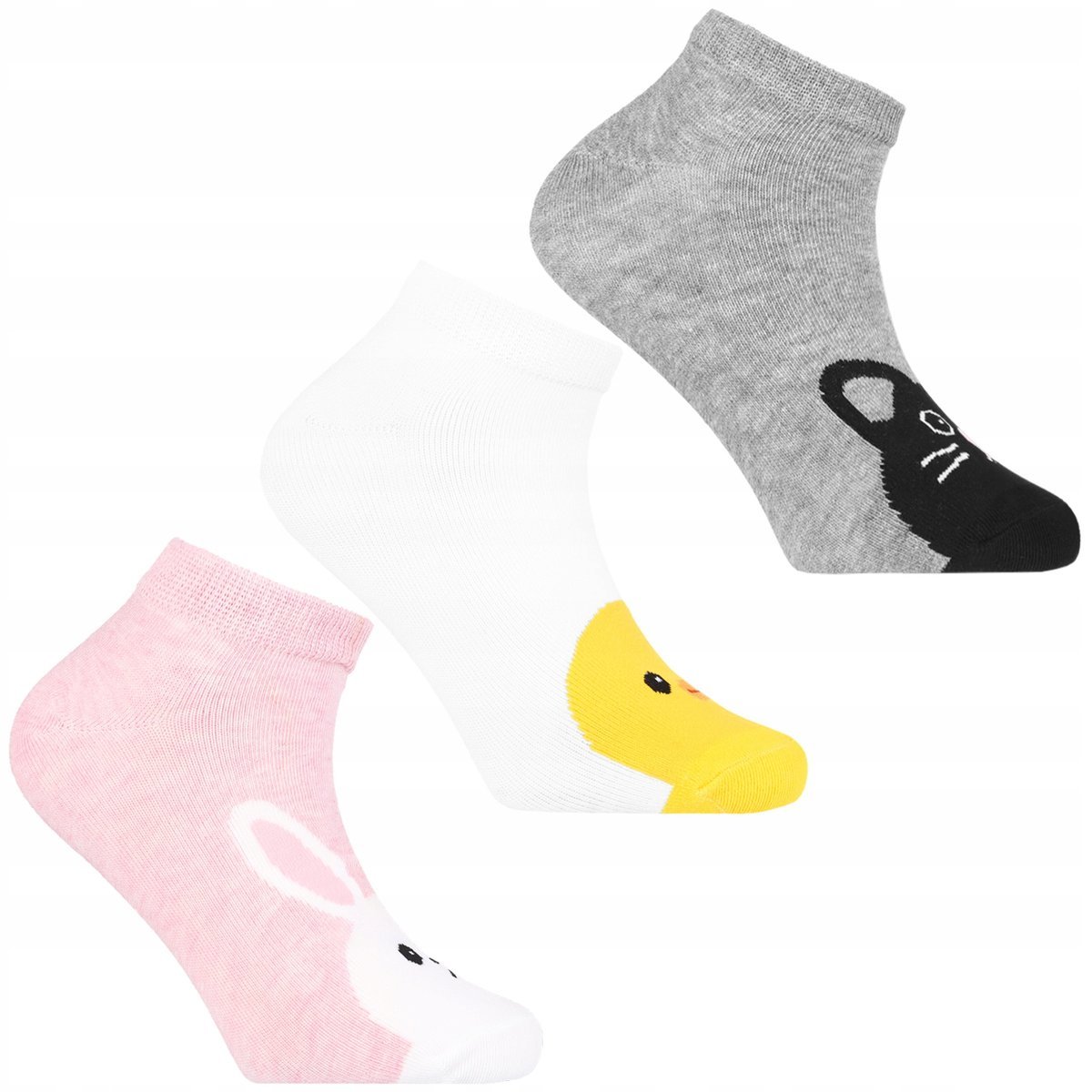 Urocze Skarpetki Dziecięce do kostki Stopki Dziewczęce MORAJ 3-pary 31-34