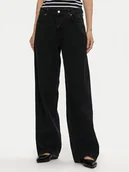 Spodnie damskie - Noisy May Jeansy Alexa 27030598 Czarny Loose Fit - miniaturka - grafika 1