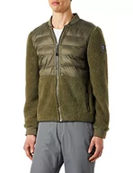 Kurtki męskie - Dolomite Męska kurtka bomberka polarowa, Backwoods Green, M, Drewno do tył, zielone, M - miniaturka - grafika 1