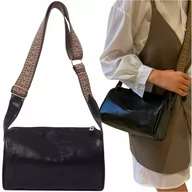 Torebki damskie - Torebka listonoszka skórzana na ramię kopertówka Damska Vintage Kuferek - miniaturka - grafika 1