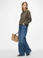 Swetry damskie - Pieces Kardigan "Pcsilly" w kolorze brązowym - miniaturka - grafika 1