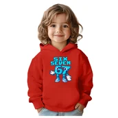Bluzy dla dziewczynek - BLUZA DZIECIĘCA Z KAPTUREM 67 SIX SEVEN KLOCKI VIRAL 104 PREZENT - miniaturka - grafika 1