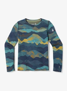 Bluza dziecięca Smartwool Classic Thermal Merino Base Layer Crew Boxed - blueberry mtn - Bluzy dla chłopców - miniaturka - grafika 1
