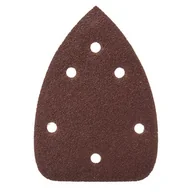 Materiały ścierne - Papier ścierny do szlifierki delta DEDRA DED79411 gr. 60, 140 x 140 x 80 mm, 5 szt - miniaturka - grafika 1