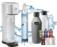 Akcesoria i części AGD - Sodapop Saturator Joy Prestige srebrny+NABOJ CO2+2x Szklana Karafka+futerał - miniaturka - grafika 1