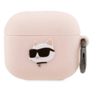 Karl Lagerfeld etui do Airpods 3 KLA3RUNCHP różowe 3D Silicone NFT Karl - Akcesoria do słuchawek - miniaturka - grafika 1