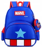 Plecaki szkolne i tornistry - Plecak + saszetka szkolny do przedszkola szkoły KAPITAN AMERYKA dla chłopca - miniaturka - grafika 1