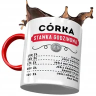 Kubki - Kubek Czerwony Dla Córki na Dzień Dziecka Prezent z Nadrukiem ze Zdjęciem + Opakowanie na prezent (wzór 01) - miniaturka - grafika 1