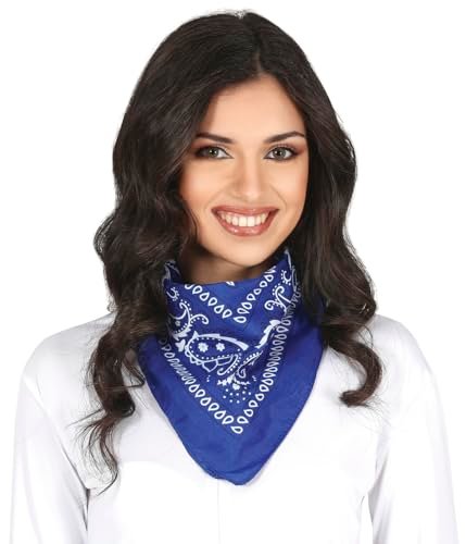 FIESTAS GUIRCA Niebieski szalik dla dorosłych Unisex - Wszechstronny dodatek tekstylny na imprezę kostiumową, karnawał i uroczystości - idealny do uzupełnienia kostiumów piratów, dżinsów lub