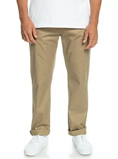 Spodnie męskie - Quiksilver Spodnie męskie beżowe 30 - grafika 1