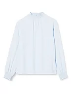 Bluzki damskie - Dorothy Perkins Damska różowa jednokolorowa bluzka na szyję, NIEBIESKI, 38 PL - miniaturka - grafika 1