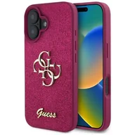 Etui i futerały do telefonów - Guess GUHCP16SHG4SGU iPhone 16 6.1"       fioletowy/lpurple hardcase Fixed Glitter Big 4G - miniaturka - grafika 1