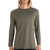 Koszulki męskie - Koszulka Icebreaker Merino 260 Tech Long Sleeve Crewe Thermal Top 1043710691 - zielona - miniaturka - grafika 1