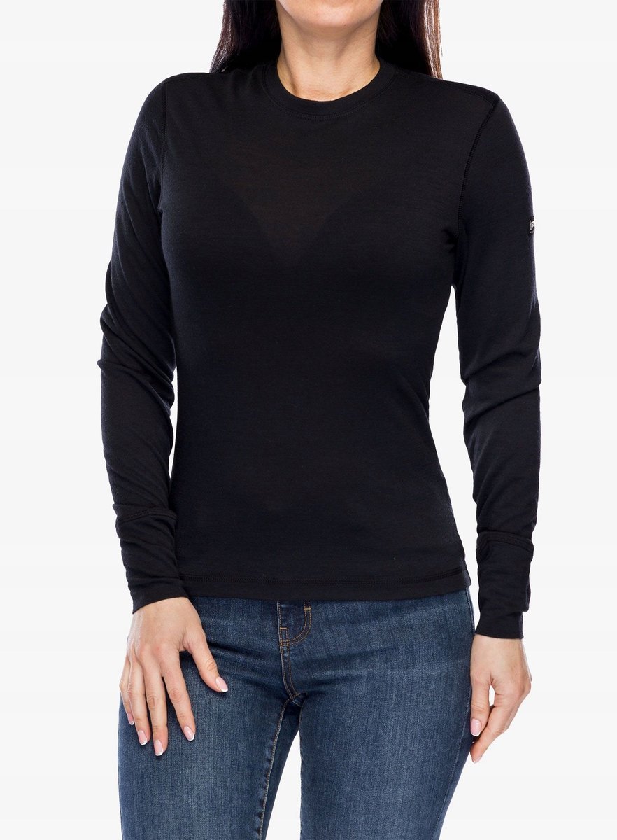Super.natural Tundra175 Ls longsleeve damski, czarny, rozmiar M