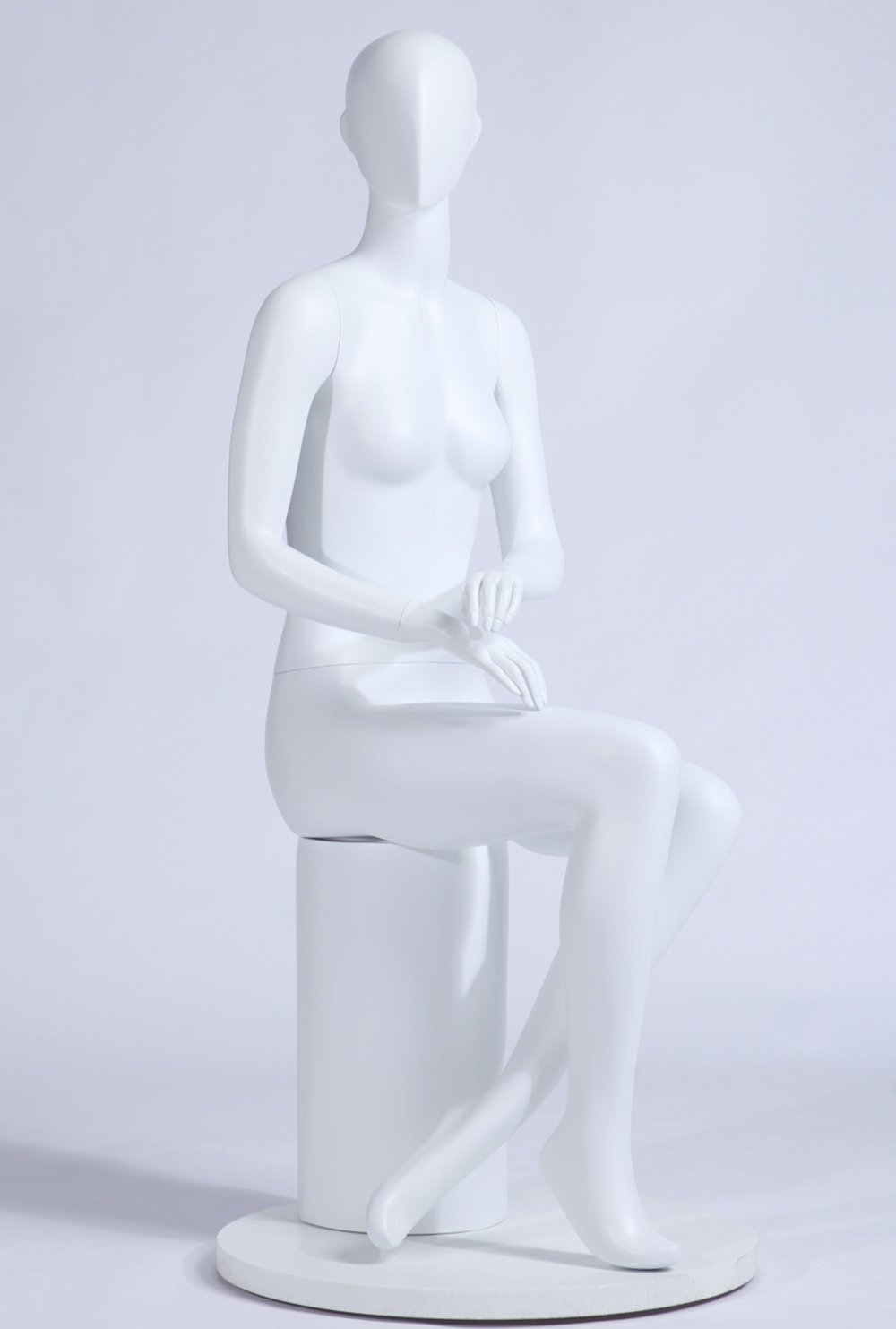 CH-36 Kobieta Manekin Abstrakcyjna głowa Mężczyzna Kobieta Piękna abstrakcyjna biała matowa
