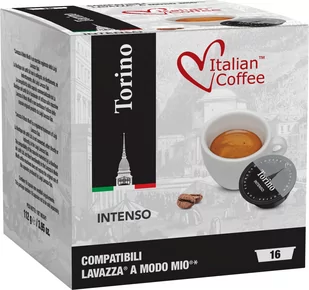 Italian Coffee Torino Intenso 16 kapsułek do Lavazza A Modo Mio - Kawa w kapsułkach i saszetkach - miniaturka - grafika 1