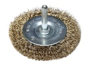 Dedra Szczotka druciana tarczowa mosiądzowana 100mm z trzpieniem F31-100 2401do2550_uz-104-uniw - Akcesoria do elektronarzędzi - miniaturka - grafika 1