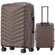 Walizki - WINGS Średnia WALIZKA podróżna DO SAMOLOTU NA 4 KÓŁKACH z polipropylenu - miniaturka - grafika 1