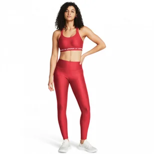 Damskie legginsy treningowe Under Armour Armour Branded Legging - czerwone - UNDER ARMOUR - Spodnie sportowe damskie - miniaturka - grafika 1