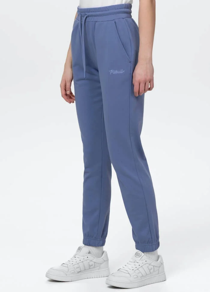 Damskie spodnie PIT BULL Tricot Terry SIERRA WMN dresowe blue jeans