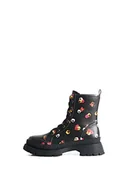 Moda i Uroda OUTLET - Desigual Damskie buty do butów, kwiaty, czarne, rozmiar 37 UE - miniaturka - grafika 1