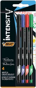 BIC BIC, cienkopisy, Intensity Fine, 4 kolory - Cienkopisy - miniaturka - grafika 1