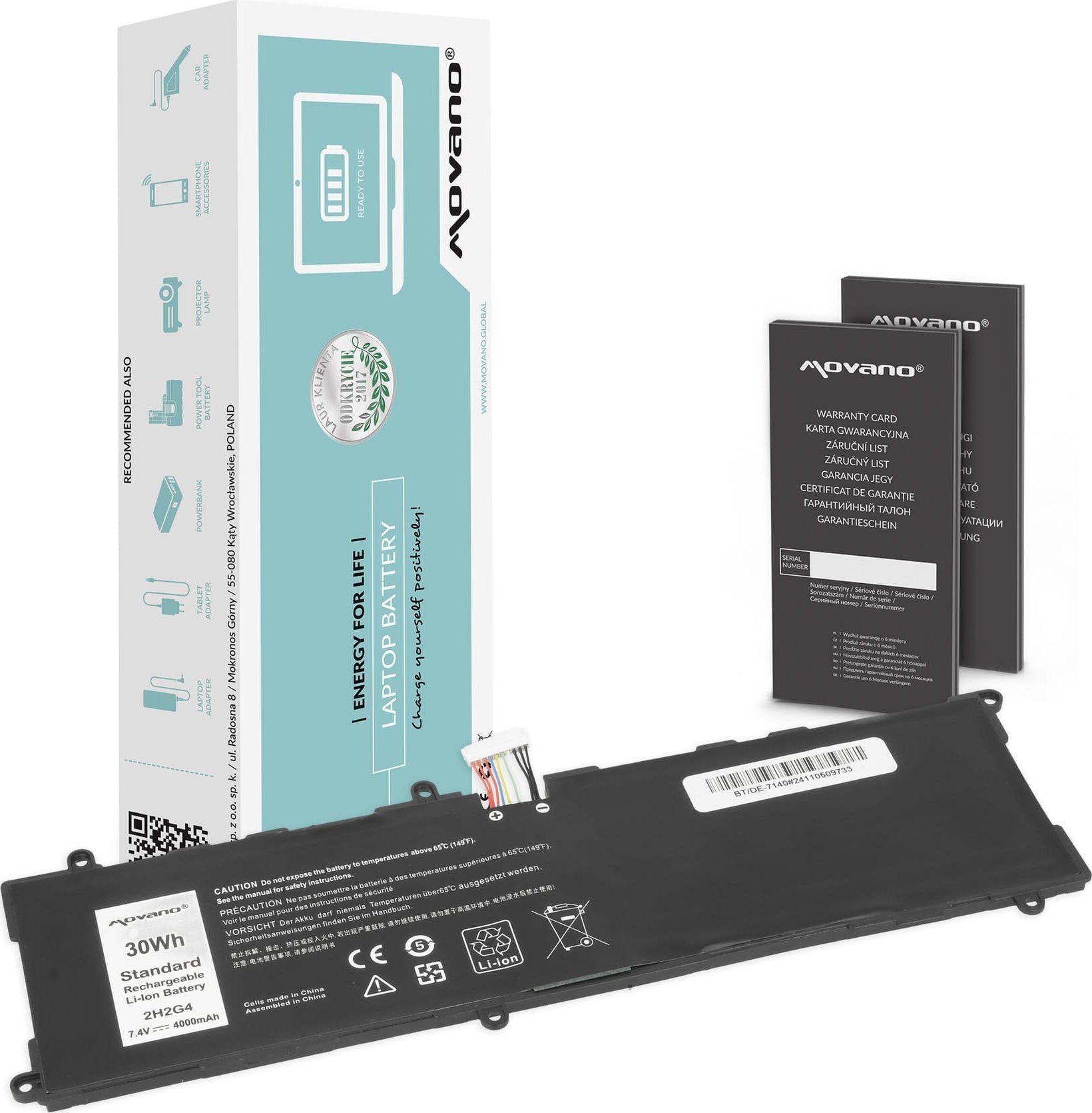 Bateria Movano do Dell Venue 11 Pro 7140