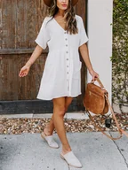 Sukienki - Milan Kiss Sukienka w kolorze białym - miniaturka - grafika 1