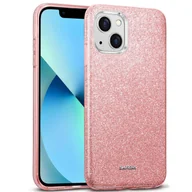 Etui i futerały do telefonów - Etui na telefon komórkowy iPhone 13, brokatowe etui ochronne TPU, różowe złoto - miniaturka - grafika 1