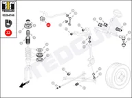 Układ zawieszenia - akcesoria - Poduszka stabilizatora TEDGUM 00264166 51306S84A01 00264166 - miniaturka - grafika 1