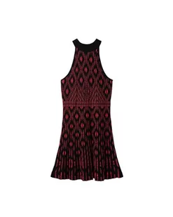 Desigual Sukienka damska Vest_EL Havre, czerwony, M - Sukienki - miniaturka - grafika 1