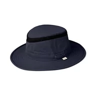 Czapki damskie - Tilley Unisex's Ltm5 Airflo średni rondo czapka przeciwsłoneczna z recyklingu, granatowa, 7,875 - miniaturka - grafika 1