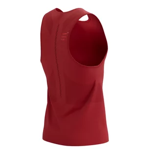 COMPRESSPORT Koszulka biegowa PRO RACING SINGLET samba red - Bielizna sportowa męska - miniaturka - grafika 4