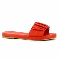 Klapki i japonki damskie - Klapki czerwone damskie CARINII - Carinii - miniaturka - grafika 1