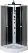 Kabiny z hydromasażem - Savana Kabina prysznicowa z hydromasażem narożna 80x80x225 cm - miniaturka - grafika 1