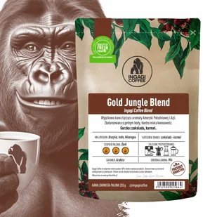 Kawa ziarnista Gold Jungle Blend 1 kg Arabika świeżo palona - Kawa - miniaturka - grafika 1