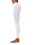 Legginsy - ESPRIT Kobiety Legginsy Cotton W LE Wysoka Gęstość Splotów grube jednokolorowe 1 Para, Biały (White 2000), L (40-42) - miniaturka - grafika 1
