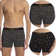Majtki męskie - Bokserki Męskie Szorty 2 PARY Bawełniane LAMA XXL - miniaturka - grafika 1