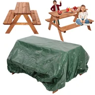 Place zabaw - St���� piknikowy z ��awkami st���� ogrodowy drewniany stolik dla dzieci 1-5 lat - miniaturka - grafika 1