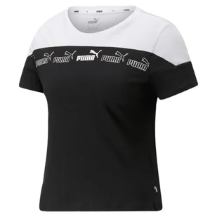 Damska koszulka Around the Block PUMA Black White - Koszulki sportowe damskie - miniaturka - grafika 1