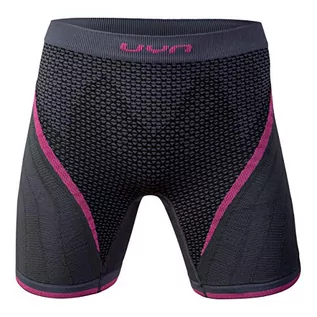 Spodnie damskie - Alpha UYN UYN damskie spodnie do biegania Uyn Lady Running Ow Pants Short czarny Rain/Anthracite L O101245J149L - grafika 1