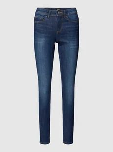 Jeansy o kroju skinny fit z naszywką z logo model ‘WAUW’ - Spodnie damskie - miniaturka - grafika 1