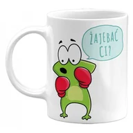 Kubki - Kubek Żajebać Ci? Śmieszny Kubek Z Żabą, 330Ml - miniaturka - grafika 1
