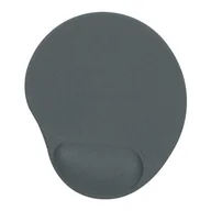 Podkładki na biurko - Podkładka pod mysz, ergonomiczna żelowa, szara, Powerton - miniaturka - grafika 1