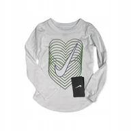 Bluzki damskie - Koszulka bluzka dziewczęca rękaw NIKE 3/4 lat - miniaturka - grafika 1