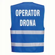 Odzież robocza - Kamizelka PORTWEST Niebieska rozmiar XXL/3XL z nadrukiem OPERATOR DRONA - miniaturka - grafika 1